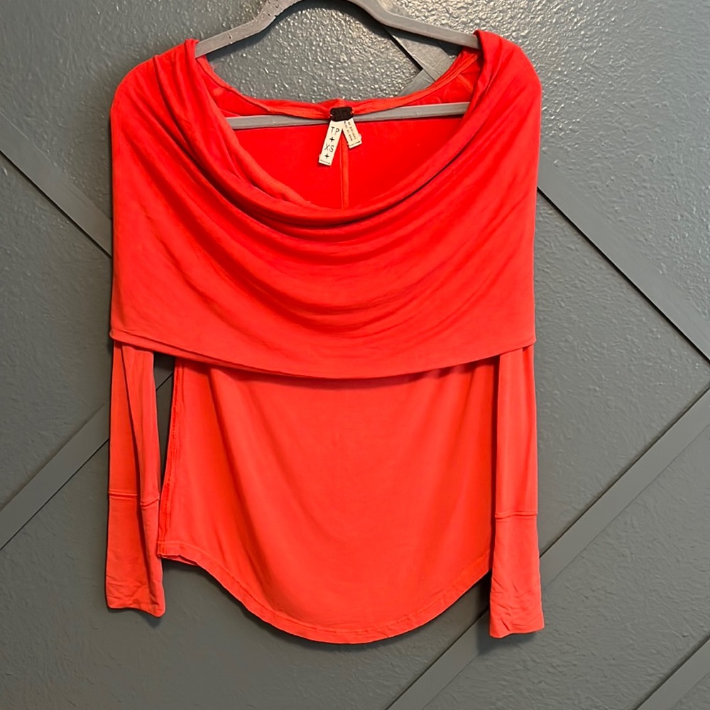 Free People orange top - stretch material